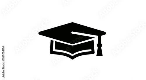 Graduation Cap Icon Symbolizing Academic Achievement and Education.