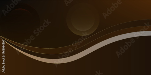 Abstract Brown Wave Background With Smooth Curves and Elegant Gradient for Modern Design and Branding