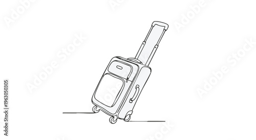 Small wheeled suitcase for travel