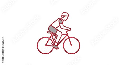 Person riding a bicycle