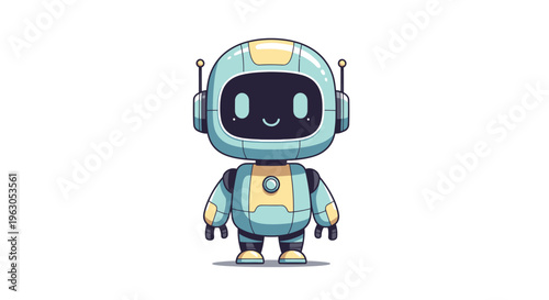 Cartoon Robot Character Illustration Design 5.