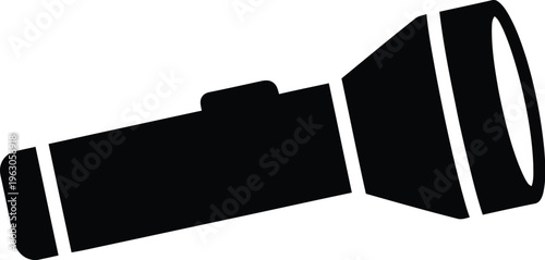 Simple iconic binoculars silhouette for outdoor and adventure concepts  isolated on transparent background