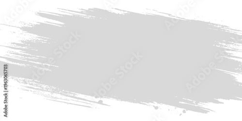 Abstract vector grunge background featuring a winter mountain landscape with snow, forest trees, and a textured black border frame under a cold sky