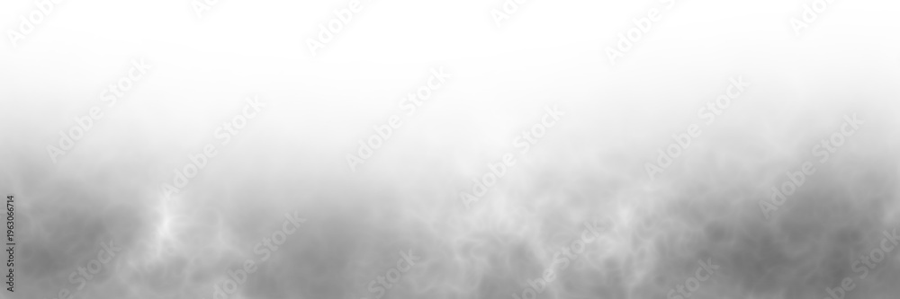 Fototapeta premium Dark smoke fog overlay isolated on transparent white background. Rising steam vapor or black cloud mist texture. Haze fog smoke effect. Soft mist for cooking, horror or Spooky design elements, PNG