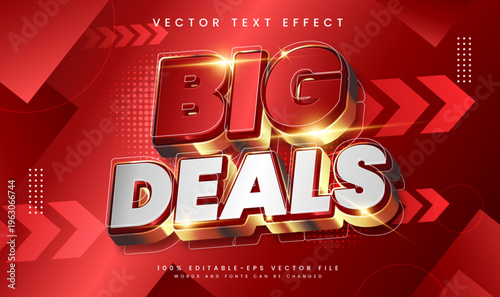 Big deals editable vector text effect, suitable for promotion or marketing product needs.