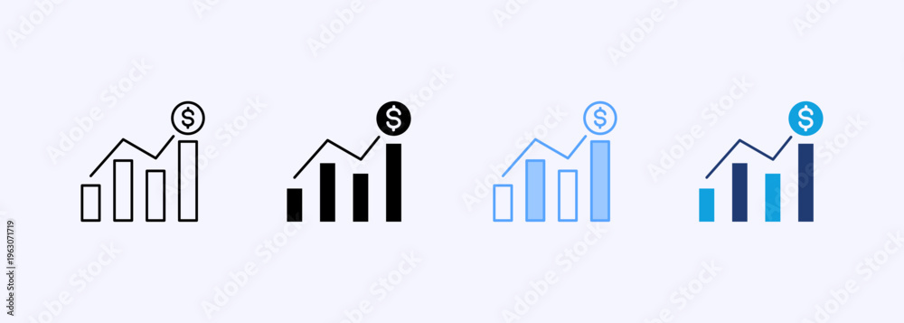 Obraz premium Forecasting Icon Set Multistyle Various Collection Element For Design
