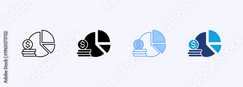 Budget Icon Set Multistyle Various Collection Element For Design