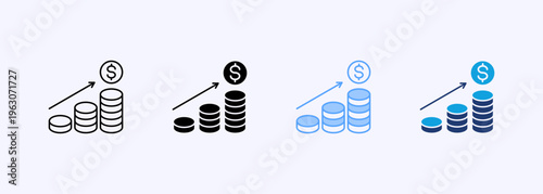 Revenue Icon Set Multistyle Various Collection Element For Design