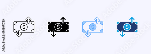 Deficit Icon Set Multistyle Various Collection Element For Design