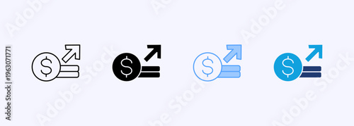 Expenditure Icon Set Multistyle Various Collection Element For Design