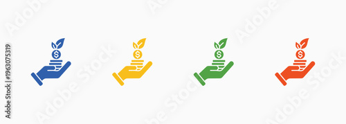 Investment Icon Set Color Multiple Style Collection Element For Design