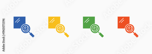 Transparency Icon Set Color Multiple Style Collection Element For Design
