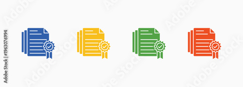 Grants Icon Set Color Multiple Style Collection Element For Design