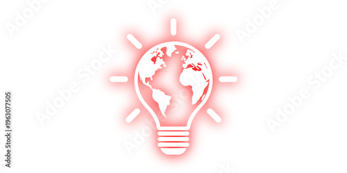 A glowing glass light bulb featuring a red heart inside serves as a bright symbol of creativity and an innovative electricity concept for business inspiration