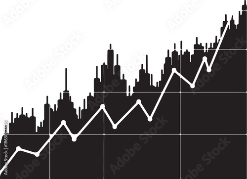graph bule going down up green red arrow icon set vector illustration design