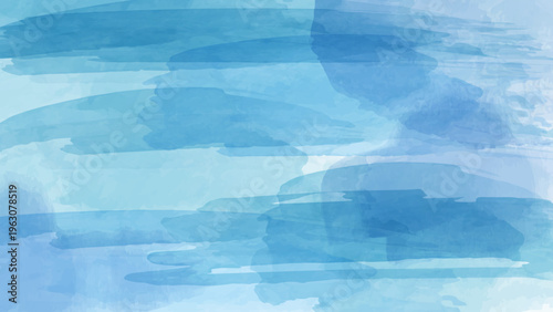 爽やかな青色の水彩背景
A refreshing blue watercolor background