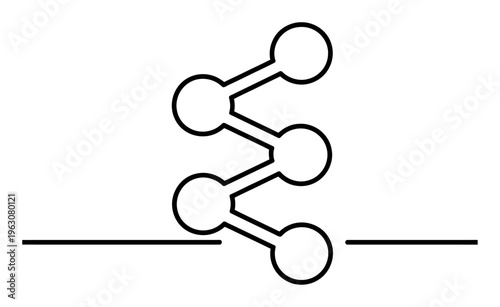 Molecular Structure Vector Illustration