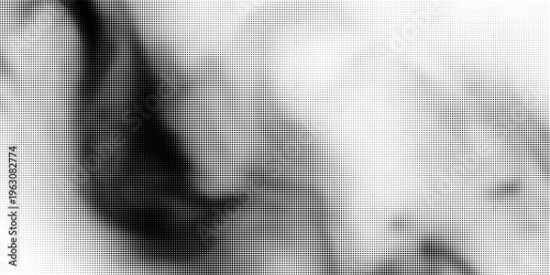 Abstract Black Halftone Dot Pattern Background with Grunge Speed Lines Texture and Distorted Polftone Vector Effect for Modern Graphic Design Layout and Poster Backgrounds