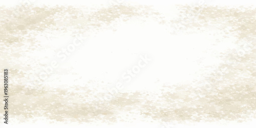 A Christmas background with snowflakes on grunge paper texture features a pile of white sugar and flour organic ingredients for baking healthy holiday meals in a rustic kitchen