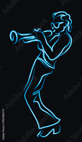 Jazz trumpet player