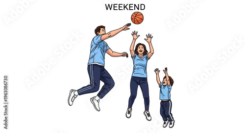 People playing basketball together outdoors.