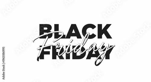 Black Friday sale shopping discount text.