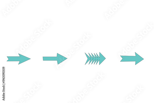 Creative Arrow Collection with Motion Effects – Hand Drawn, Curved & Speed Arrows Isolated
