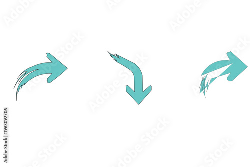 Modern Arrow Icon Set – Dynamic Directional Symbols for UI, UX, and Infographic Design