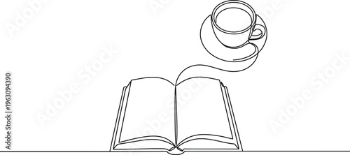 continous line art book minimalist conceptual draw vector