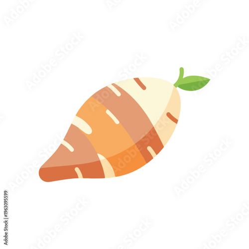 Colorful illustration of a carrot.