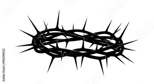 Crown of thorns, a symbol of suffering and sacrifice.
