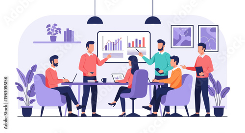 Business people working in office.