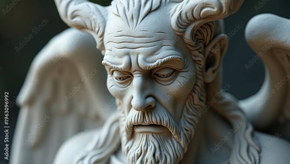 Obraz premium Ornate Male Sculpture Close-up