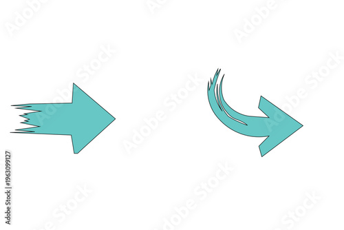 Modern Arrow Icon Set – Dynamic Directional Symbols for UI, UX, and Infographic Design
