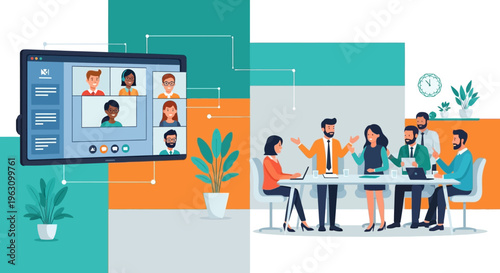 People sitting at a meeting table.