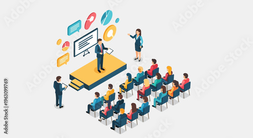 People sitting in a classroom setting.