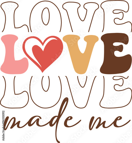 Retro Valentine SVG  Groovy Love Designs for Cricut & Silhouette