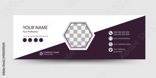 A creative email signature template for your digital identity