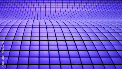 Abstract background, purple squares pattern surface, 3D technology background.