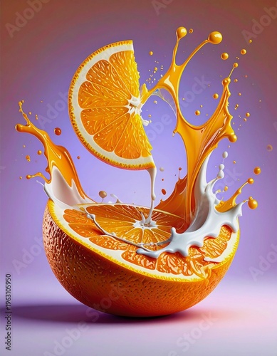 orange juice splash
