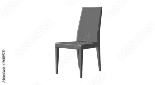 Modern dining chair icon vector