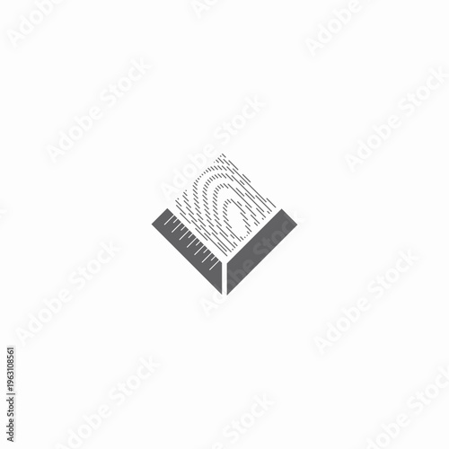 
illustration consisting of a picture of a piece of wood and the inscription "woodworking" in the form of a symbol or logo