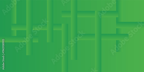 Green abstract background with geometric shapes gradient color for presentation design. Suit for business, corporate, institution, conference, party, festive, seminar, and talks.