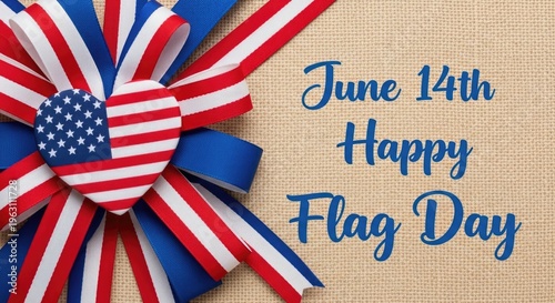 Happy flag day june 14th celebrating american independence and patriotism