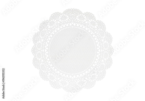 Photos White Paper Lace Doily for Retro Cafe and Restaurant Table Setting-300dpi-