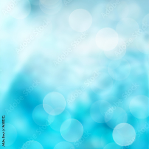 Vertical blue bokeh abstract background