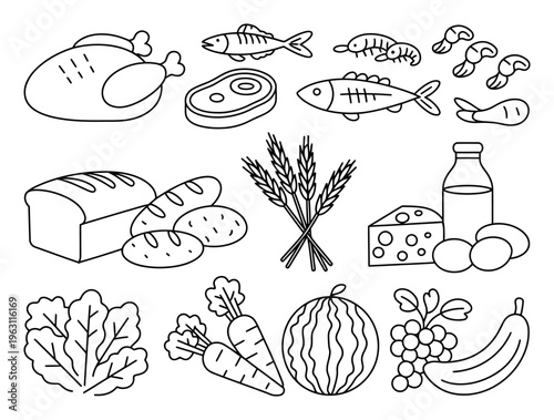 Food and Drink Vector Illustration