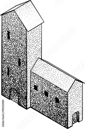 A medieval building map ico...