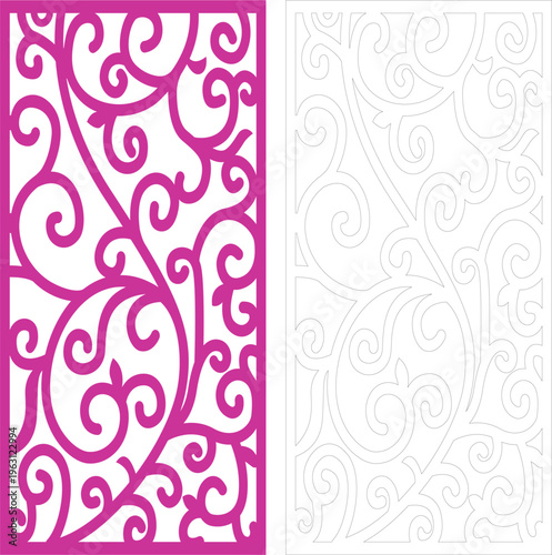 Decorative panel design cnc laser cut Mashrabiya jali 