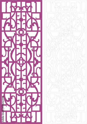 Decorative panel design cnc laser cut Mashrabiya jali 